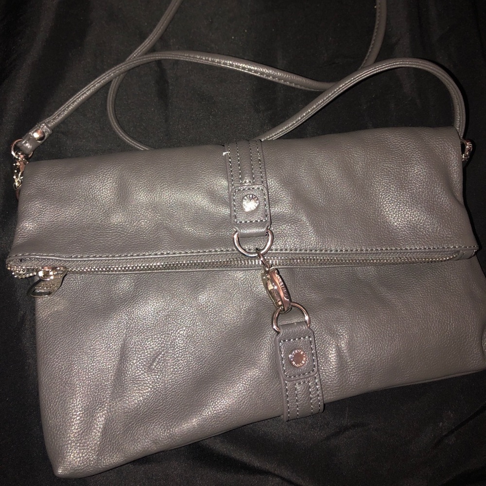 Steve Madden grey cross body with silver details